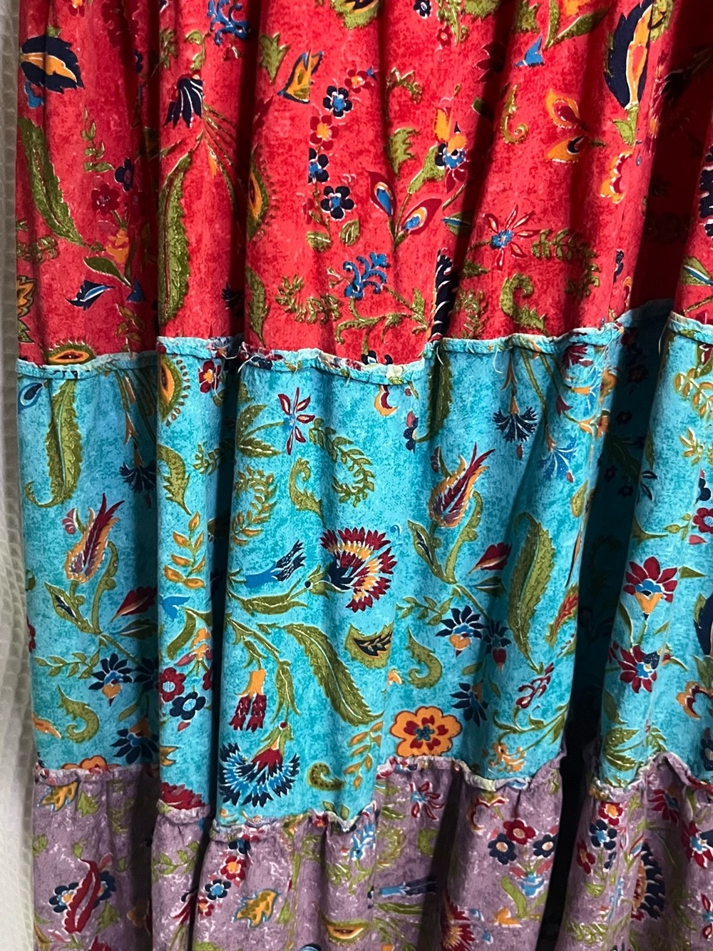 Avenue Plus Size Daisy Boho Tiered Maxi Dress Sz 26/28 - Picture 6 of 14